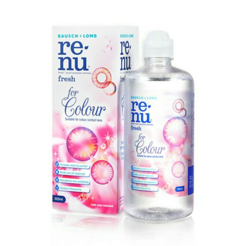 Cairan Pembersih Softlens RENU FRESH COLOUR 355 ML