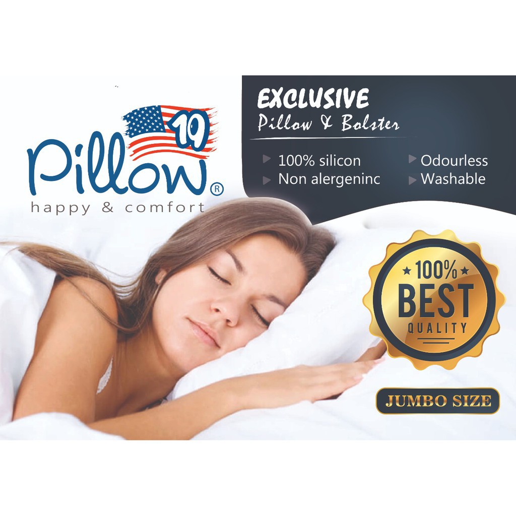 Bantal Tidur Silikon 40 x 60 cm Standar Hotel USA Silicon Pillow