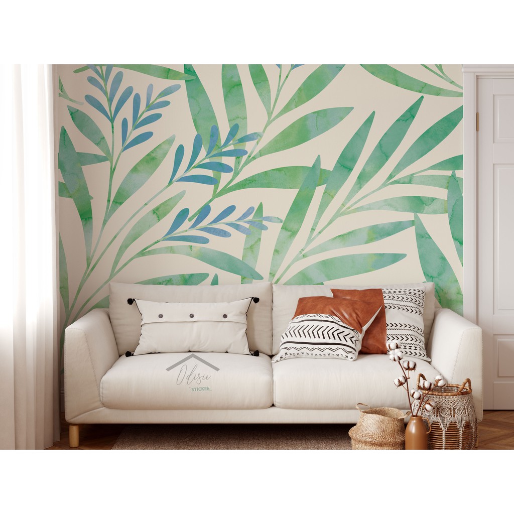 Wallmural by Odisie - Botanical Leaves