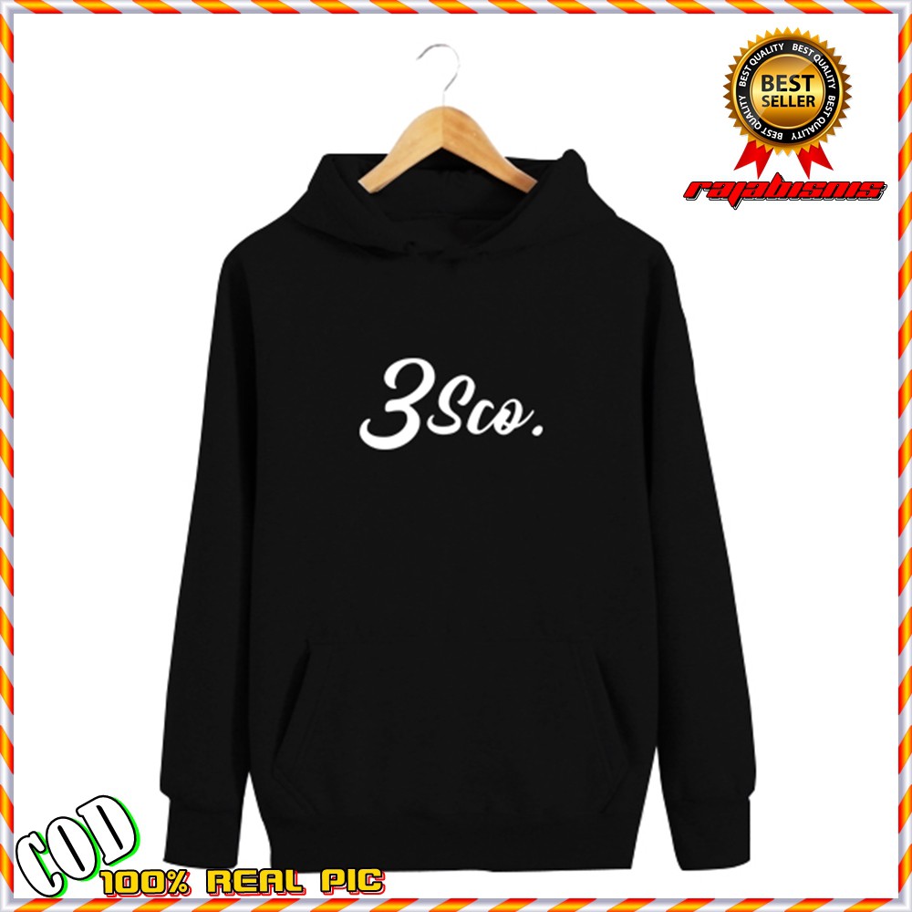 SWEATER HOODIE 3SCO THREE SECOND / SWEATER ABG ANAK MUDA SABLON 3SCO Orang ke 3 Terpopuler 