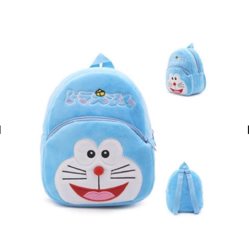 Tas Ransel Anak 3D Bahan Bulu Halus Motif Karakter