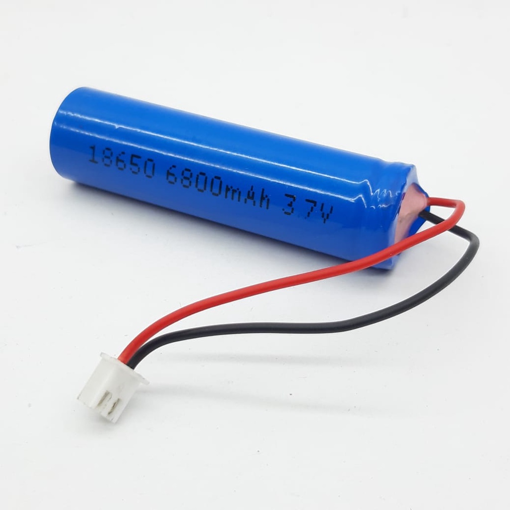 Baterai Speaker BT Mic BT Mobi RC Type Lithium 18650 Soket Putih 3.7V - 6800mAh