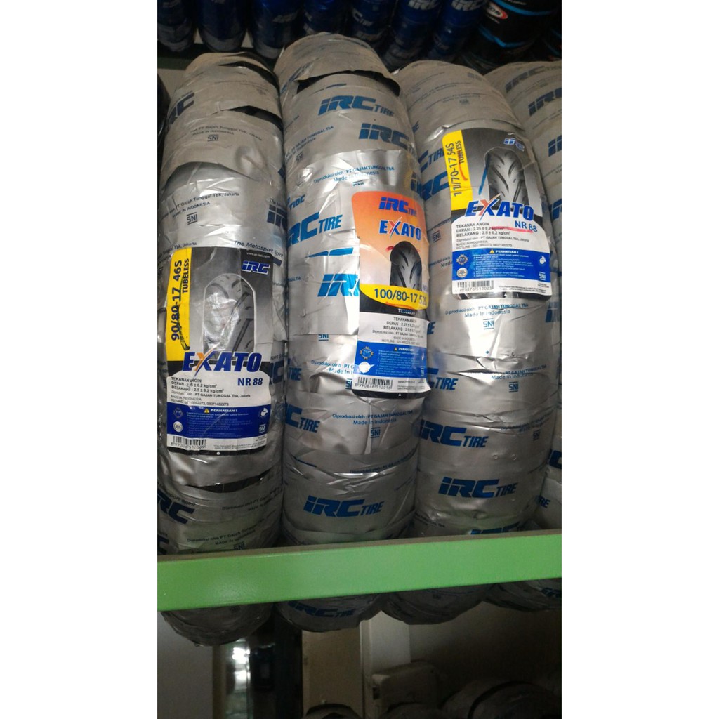 Sr- Ban IRC Exato NR 88 ukuran 90/80 - 17 Bagus