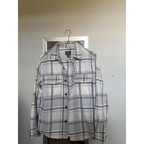 H&M Flannel Twill Shirt Jacket