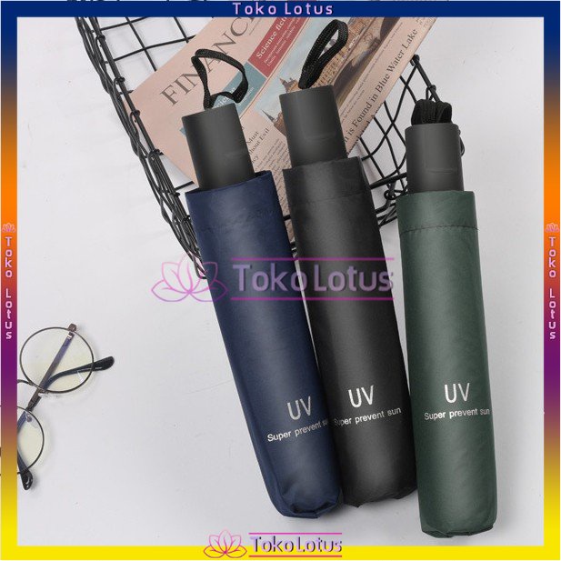 【SEMUA OTOMATIS】 𝐁𝐈𝐒𝐀 𝐁𝐀𝐘𝐀𝐑 𝐂𝐎𝐃 -  PAYUNG MINI PAYUNG LIPAT MINI CANTIK ANTI UV UPF 50+ UMBRELLA SARUNG + TALI