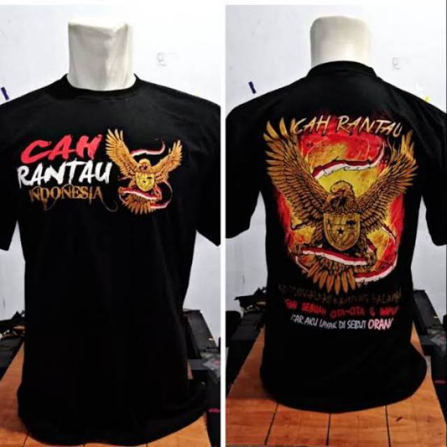 T SHIRT Baju Kaos  Anak  Rantau  Garuda Cah Rantau  Shopee 