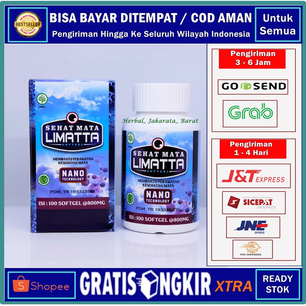 Limatta Sehat Mata - Obat Herbal Untuk Retina Mata Lepas / Bocor Pada Anak Dan Dewasa