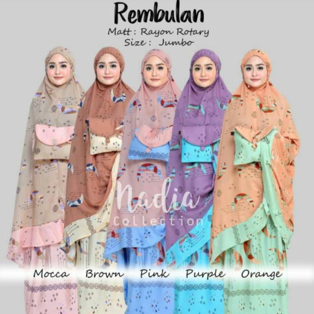 Mukena Dewasa Jumbo Rembulan By Nadia Collection