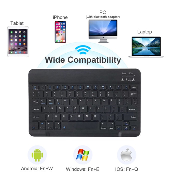 Huawei Dtab D01j Compact Tablet Wireless Blutooth Bluetooth Keyboard Kibord Kibot Case Cover Casing