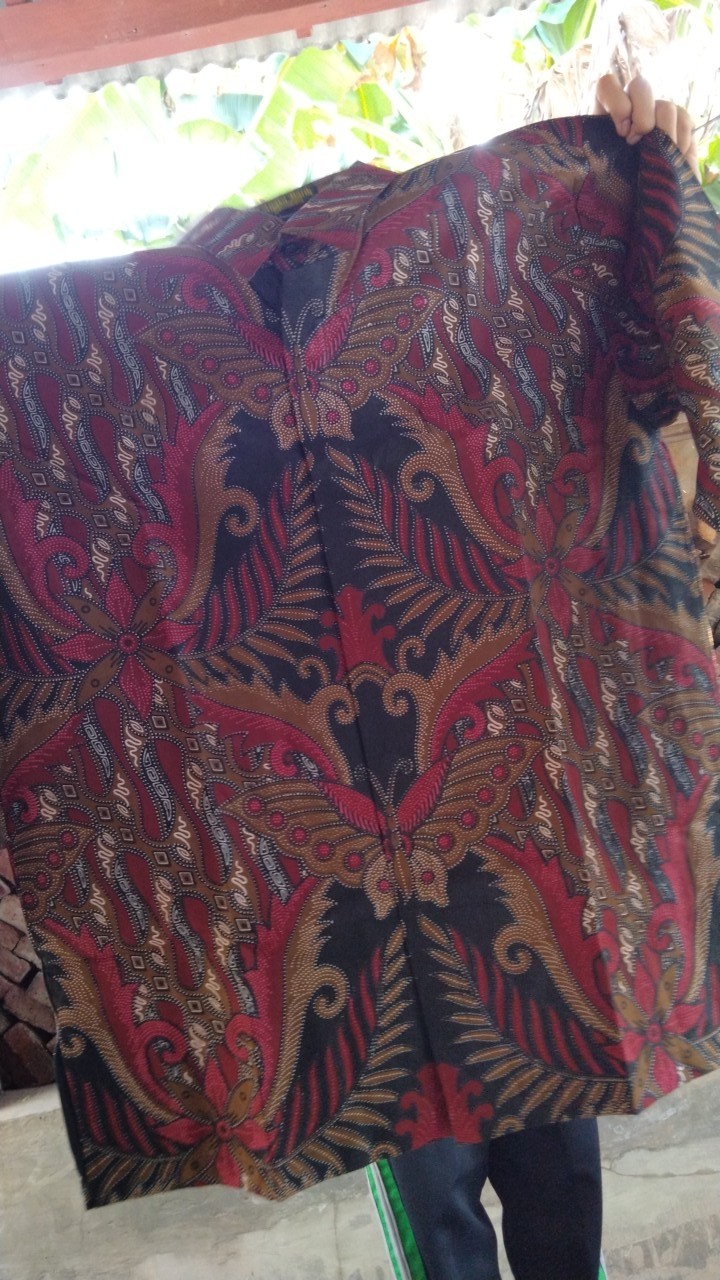 Batik Kupu Mahkota Full Furing Katun Halus Sragenan Size M-xxl Asli Solo High Quality