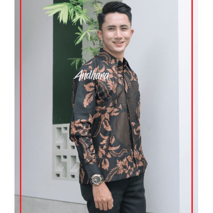 Kemeja Batik Pria Lengan Panjang Modern BAju Batik Pria Lengan Panjang SEKARMANUK 48