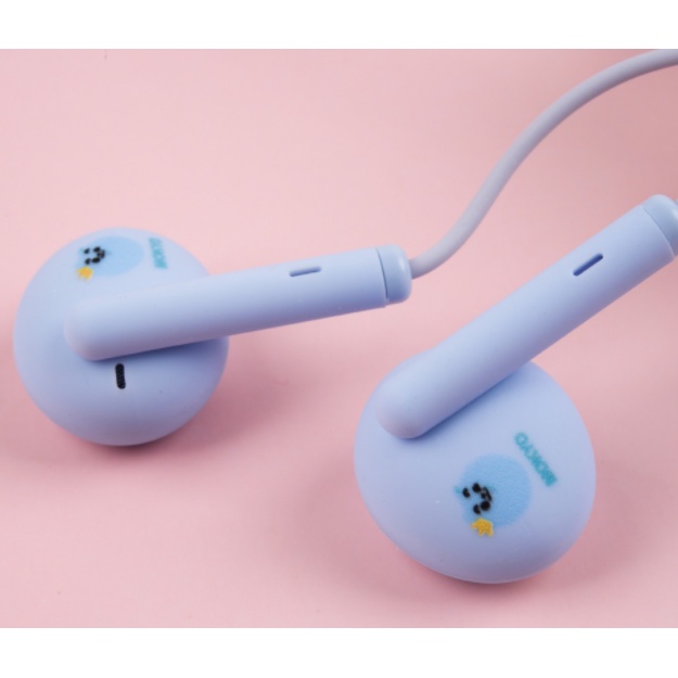 [E-270] Set Headset Earphone Karakter MOKYO / Wadah Pouch Earphone Motif Kartun MOKYO Baby Berkostum