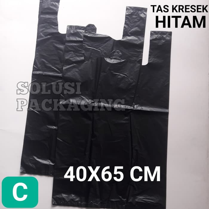 

TAS KRESEK HITAM 40X65CM 40PCS TEBAL/KANTONG TAS PLASTIK PACKING