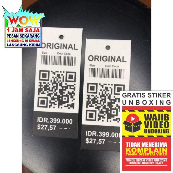 

BARCODE NEW LABEL TAG HANGTAG PREMIUM CO 1X DI KIRIM 600PCS