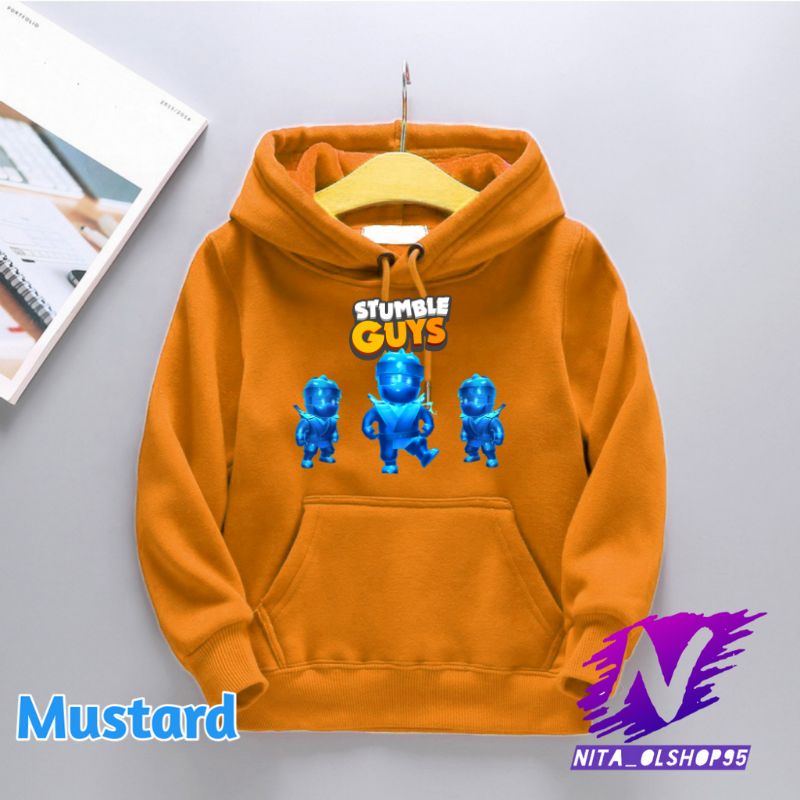 hoodie stumble guys game tiga nija epic hodie anak stumble