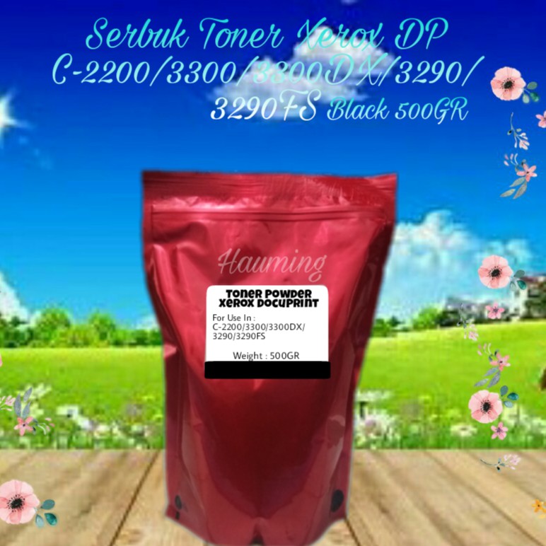 Serbuk Toner Fuji Xerox Docuprint C2200 C3300 C3300DX C3290 C3290FS C-2200 3300 3290 Black 500gr