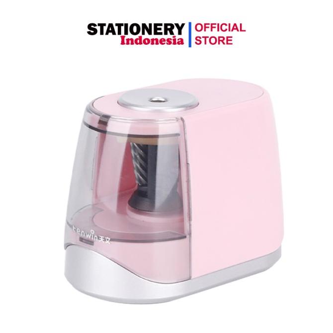 

Electic Sharpener Rautan Elektrik Listrik / Baterai - Tenwin 8031 - Merah Muda