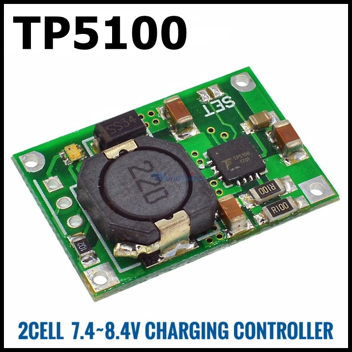 TP5100 1cell 2cell 7.4v 8.4v Lithium Lipo Battery Charging Controller