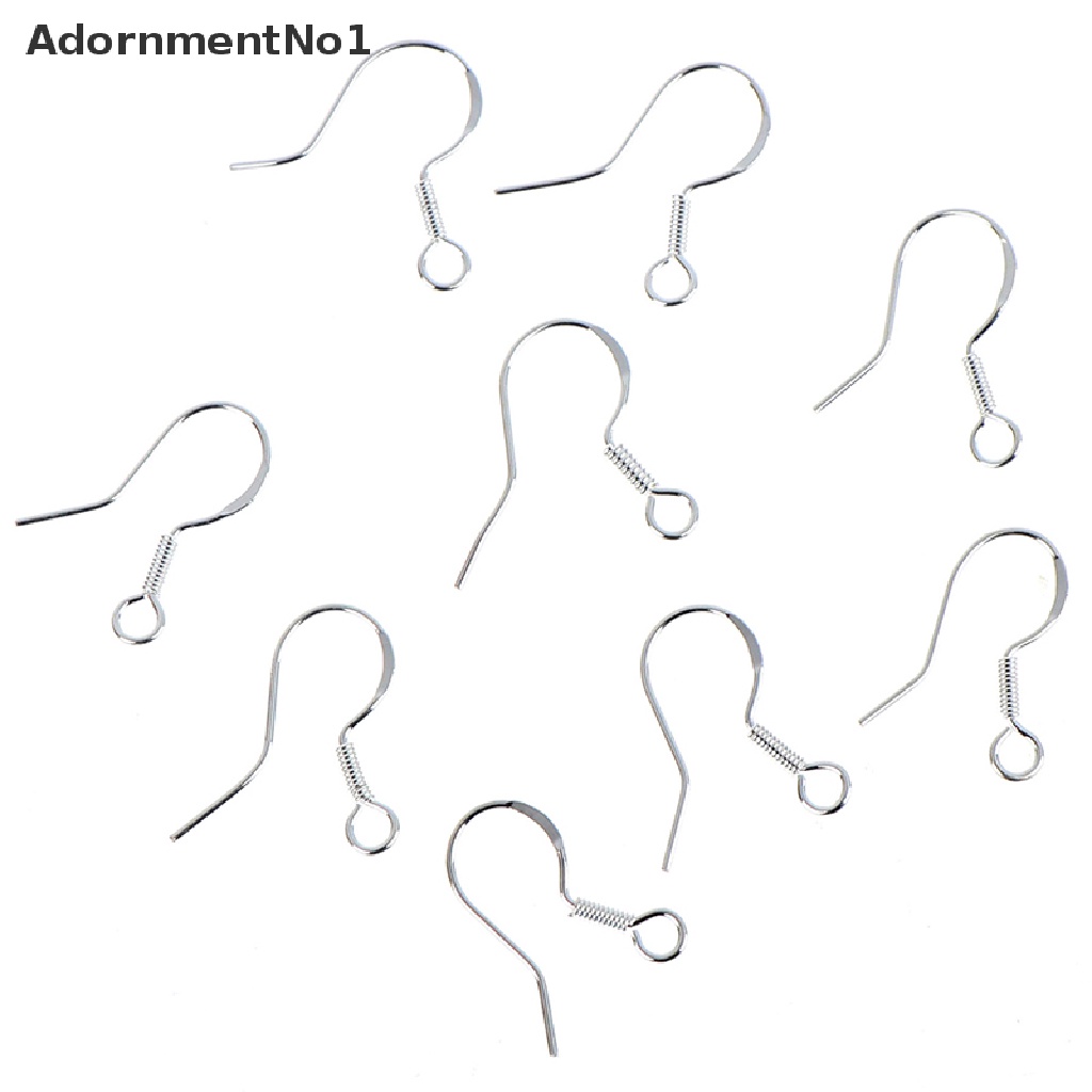 (AdornmentNo1) 50pcs / Set Kait Anting Gantung Sterling Silver 925 Untuk Perhiasan Wanita DIY