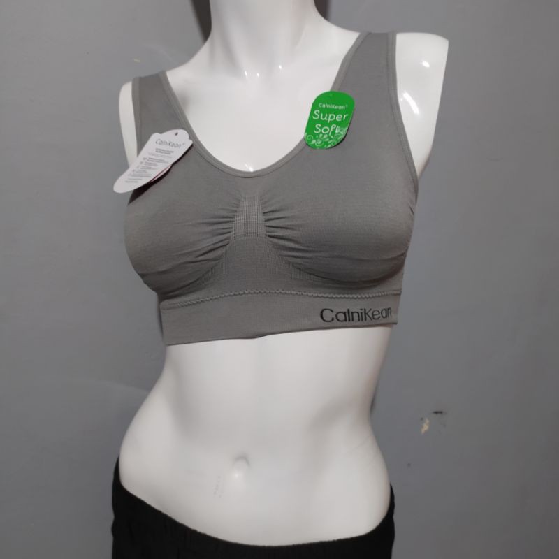 Sport bra super soft 3 baris  kaitan belakang