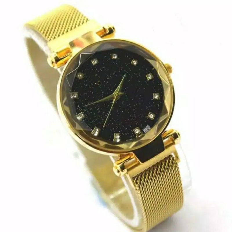 Jam wanita Rantai magnet-Gold