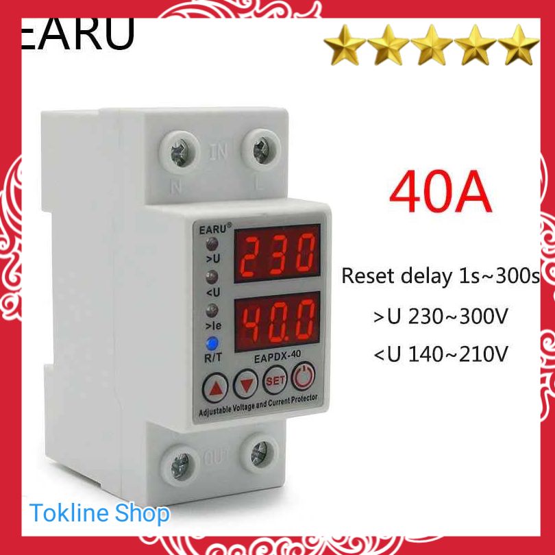 Jual Alat Pemutus Tegangan Listrik Din Rail Over Under Voltage ...