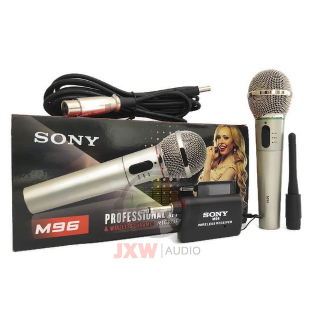 MIC SONY M96 / MIC SINGLE WIRELESS SONY M 96 MURAH / MICROPHONE SINGLE WIRELESS SONY M-96 MURAH BAHAN BESI