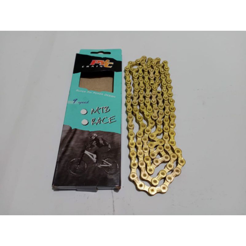 Rantai Sepeda 9 Speed Gold - Rante Sepeda 9speed