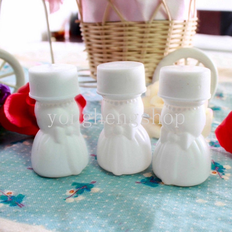 10pcs / set Botol Pembuat Gelembung Sabun Kosong Untuk Dekorasi Pesta Pernikahan