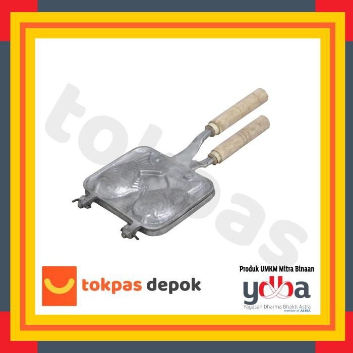 Baking / Cetakan Wafel Ikan Aluminium Waffle Kue Bentuk Ikan Taiyaki 2 Sisi