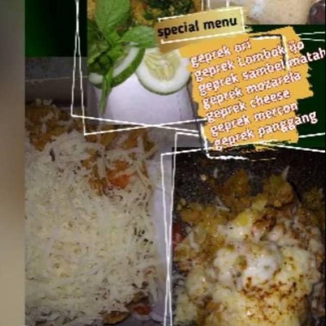 

Geprek chiken kusuka