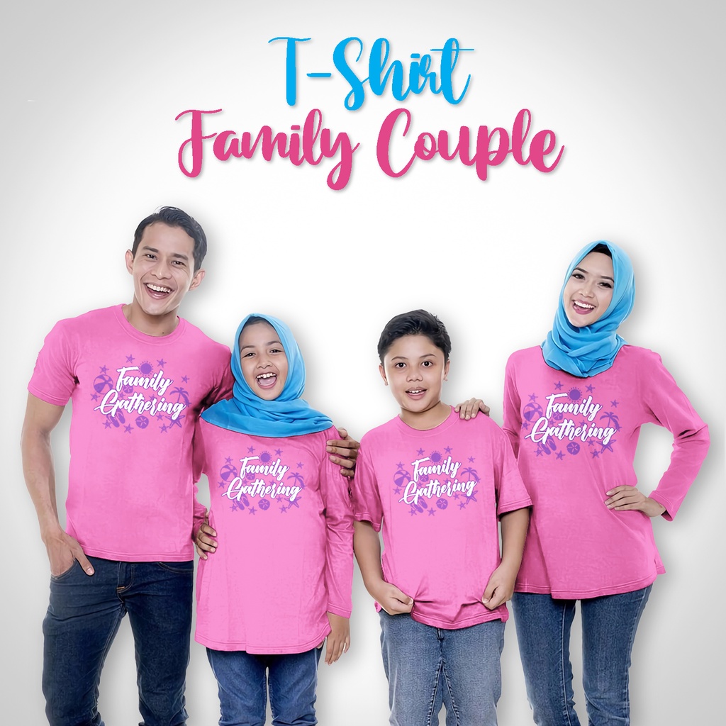 Kaos  Family Gathering Anak Dewasa Lengan Pendek Panjang Unisex
