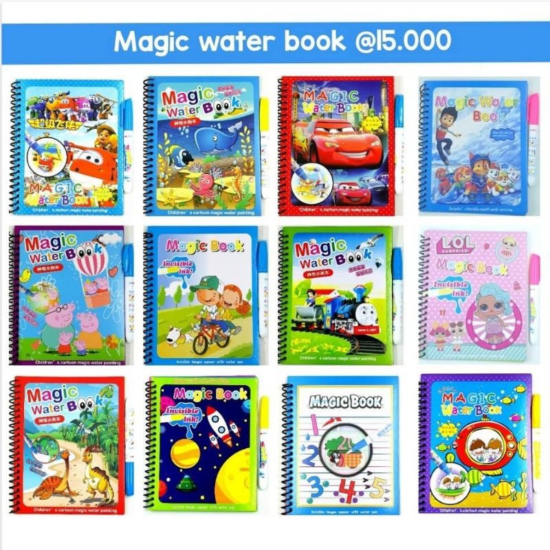 

magic water book murmer murah meriah buku water pen