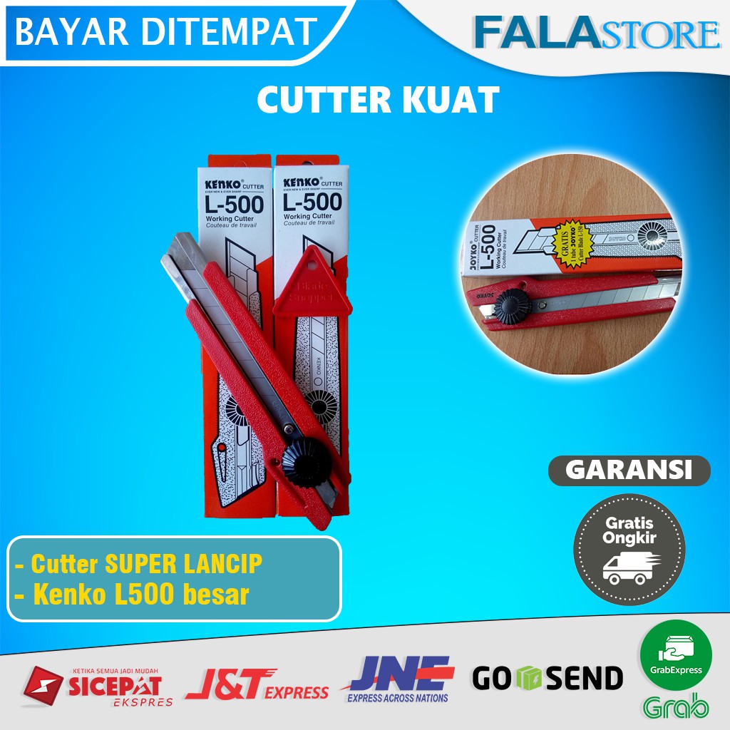 

Pisatu Cutter Cuter Kater Silet Besi Lancip KENKO L500 Original