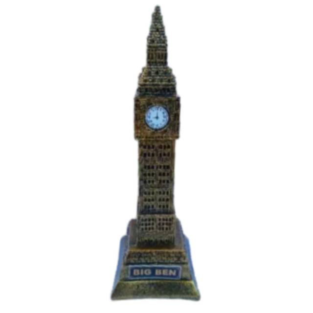 (BISA COD) MINIATUR TUGU MENARA JAM ELISABETH INGGRIS DARI FIBERGLASS - SOUVENIR DAN PAJANGAN CANTIK