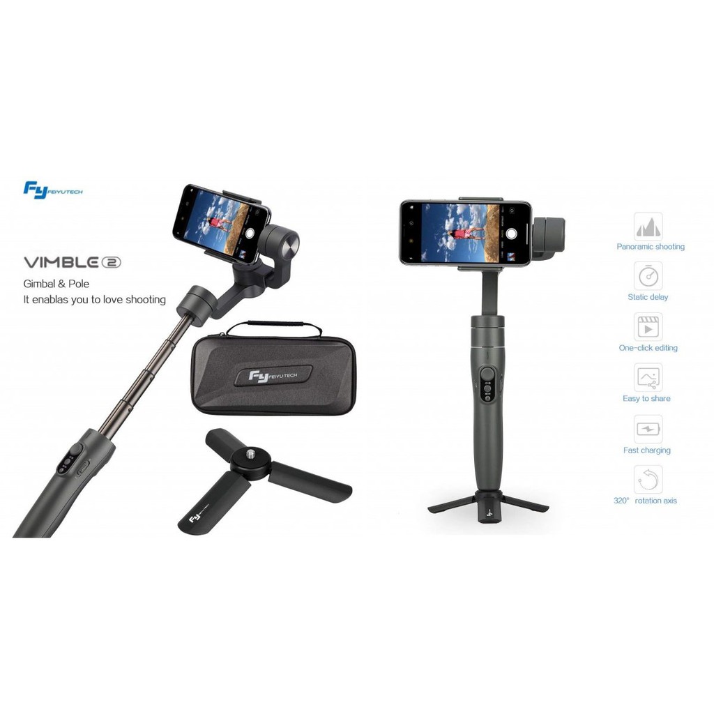 Feiyu Tech Vimble 2 Smartphone Gimbal & Pole RG113105 Garansi Resmi