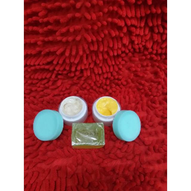 Paket Cream Herbal Algae 3in1 Pink/Hijau