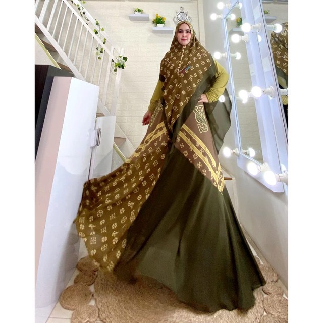 DRESS ELVA PREMIUM SET ORI BY YODIZEIN SYARI