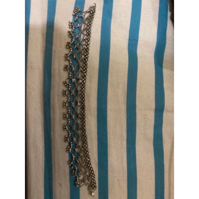 Gelang kaki india anak bayi dan kecil india perak bakar tidak luntur atau karatan