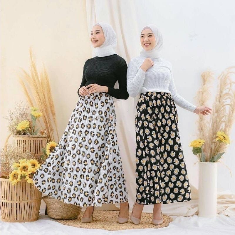 ROK PRISKET MOTIF DAISY /KEKINIAN ALA SELEBGRAM KOREAN