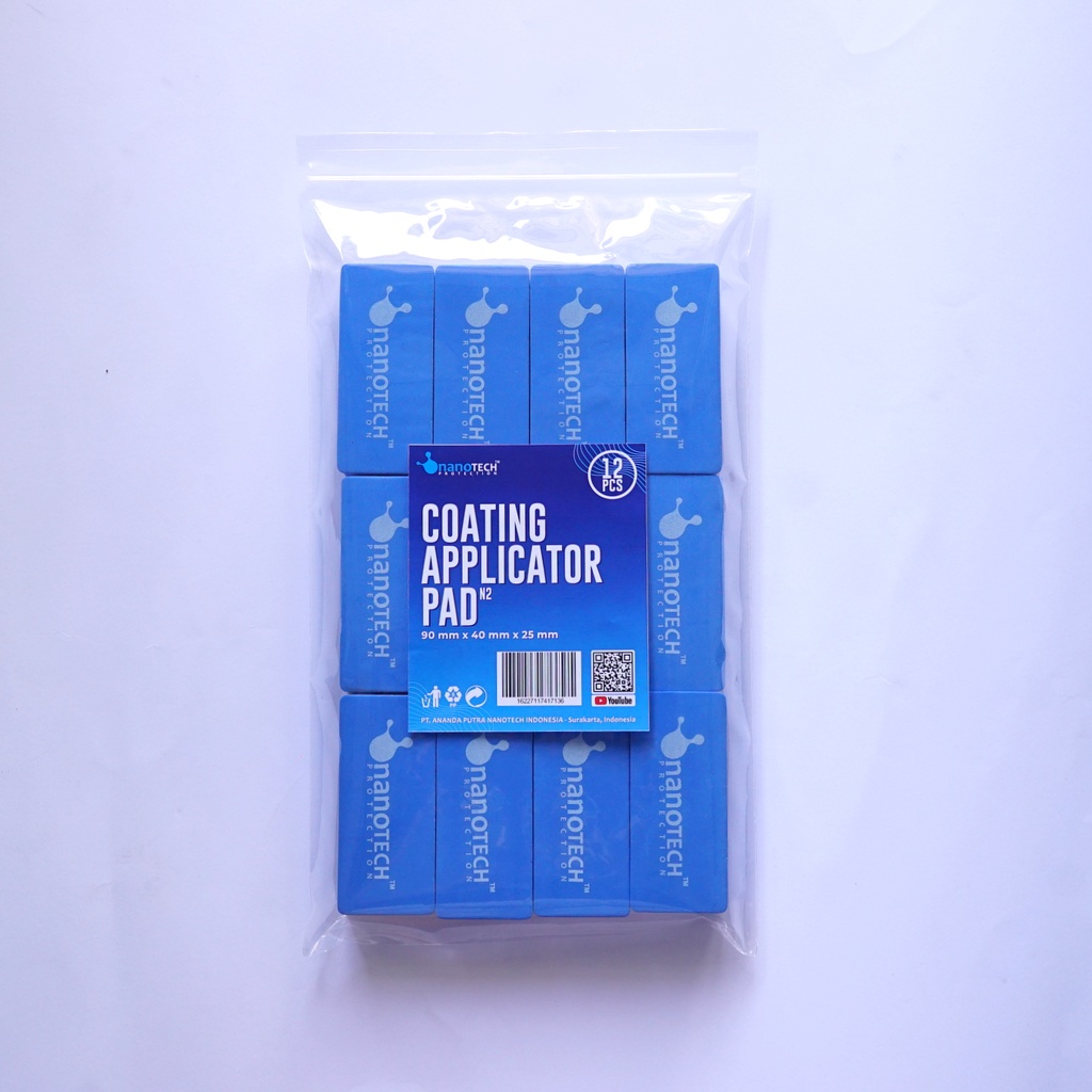 APPLICATOR BLOCK NANO CERAMIC COATING (12Pcs) - NANOTECH PROTECTION - APLIKATOR COATING - APPLICATOR PAD COATING - BUSA COATING - SPON COATING - FOAM COATING - SPONGE COATING