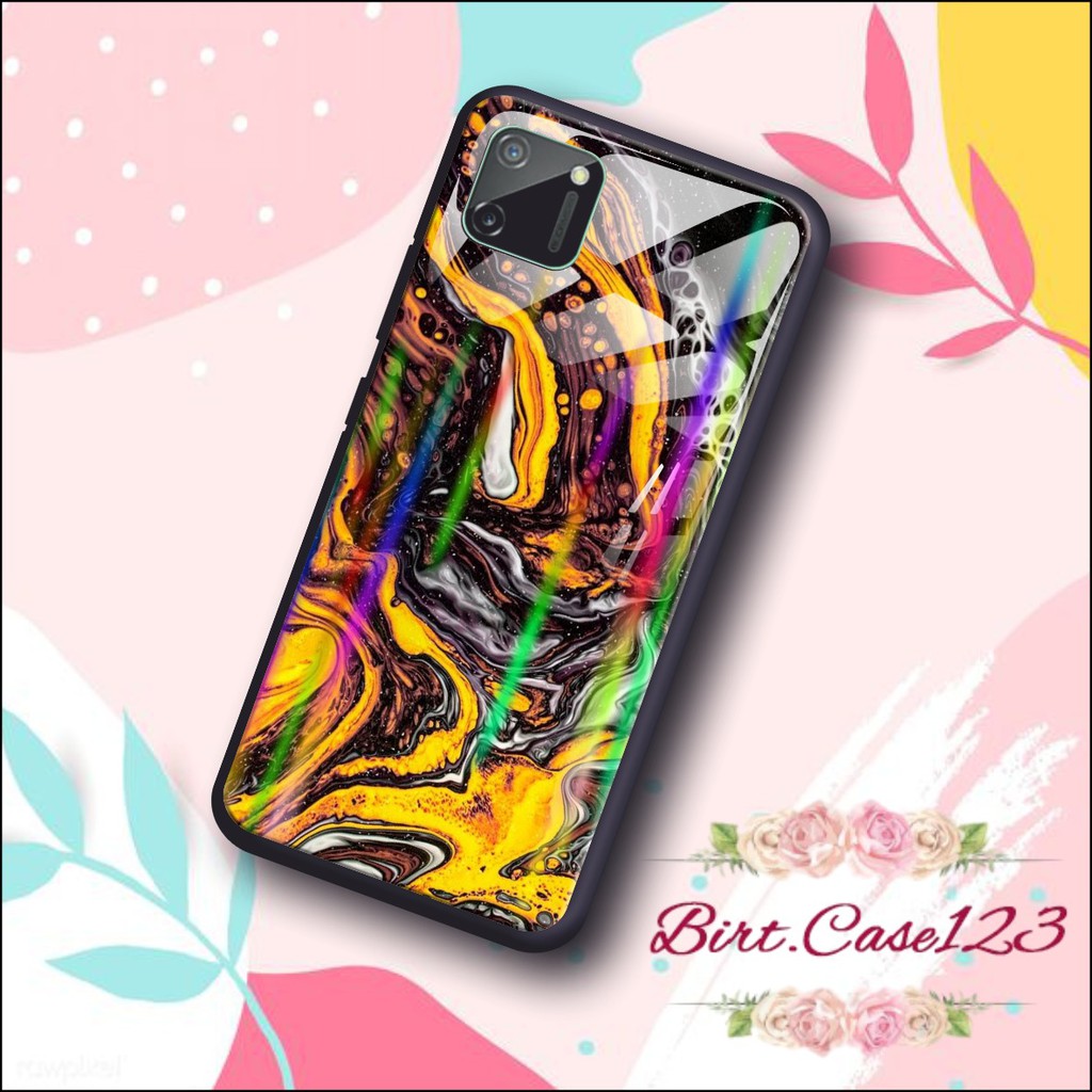 case softcase gambar MARBLE back case glass aurora Realme C1 C2 C3 U1 2 2 Pro 3 Pro 5 5i 5s BC142