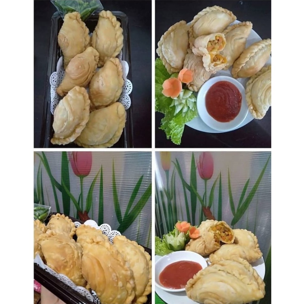 

Karipap Super/Curry Puff Frozen Isi Ayam Telur Kentang Wortel Halal Enak dan Gurih