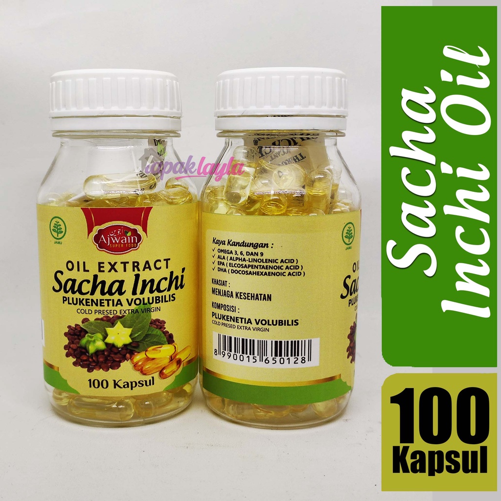 Sacha Inchi oil 100 Kapsul Ajwain