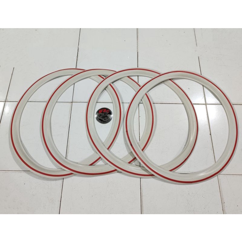 Lis Ban White Wall Ring 17 Retro Japstyle Streetcub Warna