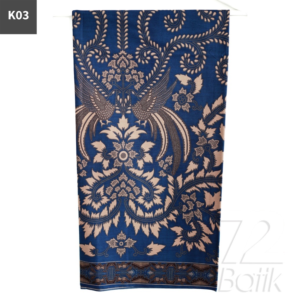 BAHAN BATIK PREMIUM Katun Motif Burung Cokrominoto Warna Cream 722163 Cap 72 Jarik Jarit Samping Kebat Panjang Batik Katun Modern Premium Bahan Seragam Batik Pernikahan Kantor Keluarga Murah Kamen Jadi Batik Bali Lembaran