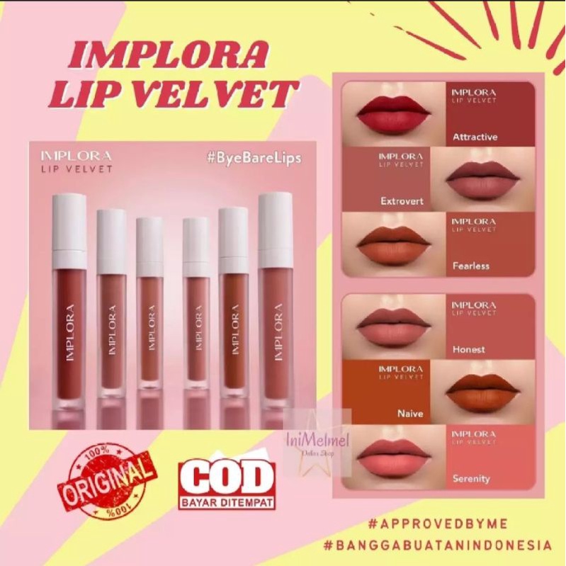 lip Velvet Implora Matte | Implora Cosmetics Mate