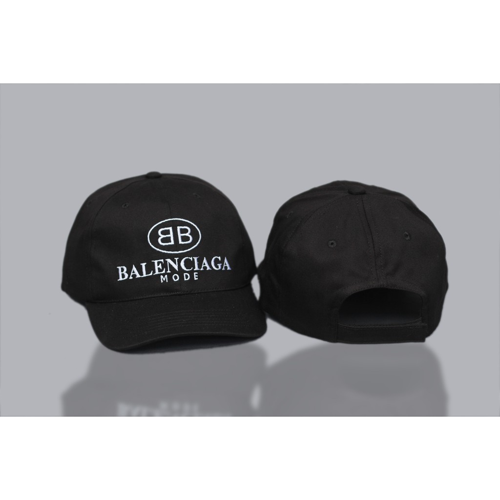 Topi BalenciagaMode Black Dadhat Baseball Cap Import Quality Full Tag