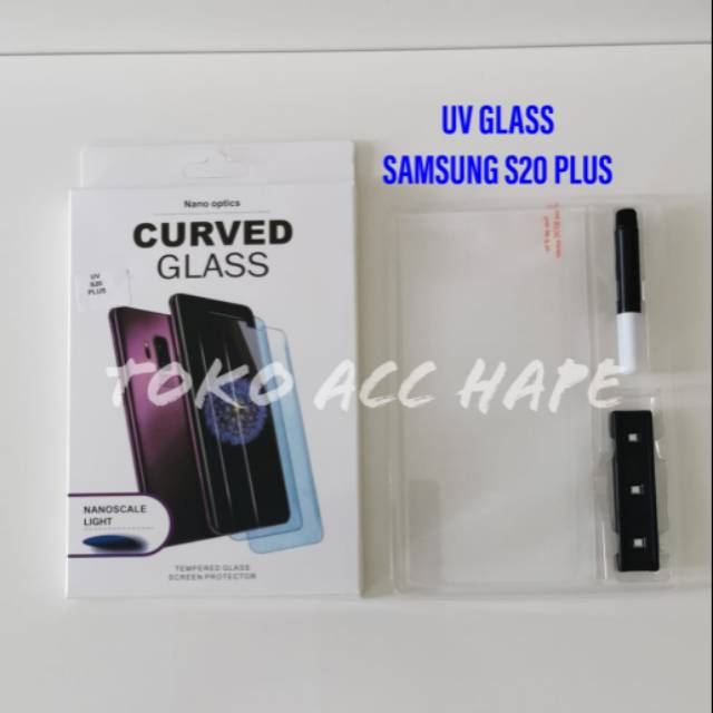 TEMPERED GLASS SAMSUNG S20 PLUS KACA UV GLUE CURVE PREMIUM TERMURAH