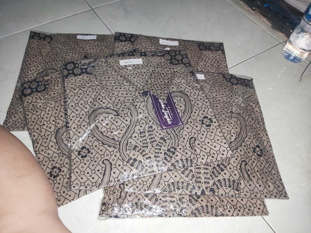 Size M. L. Xl. 2l.3l.4l .. Bswart Batik Hrb026 Kenongo Hem Pendek Padi Pekalongan M L Xl Batik